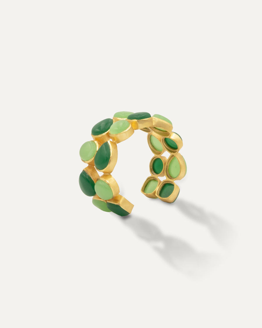 Stunning Two Amazonite Green Onyx Bracelet