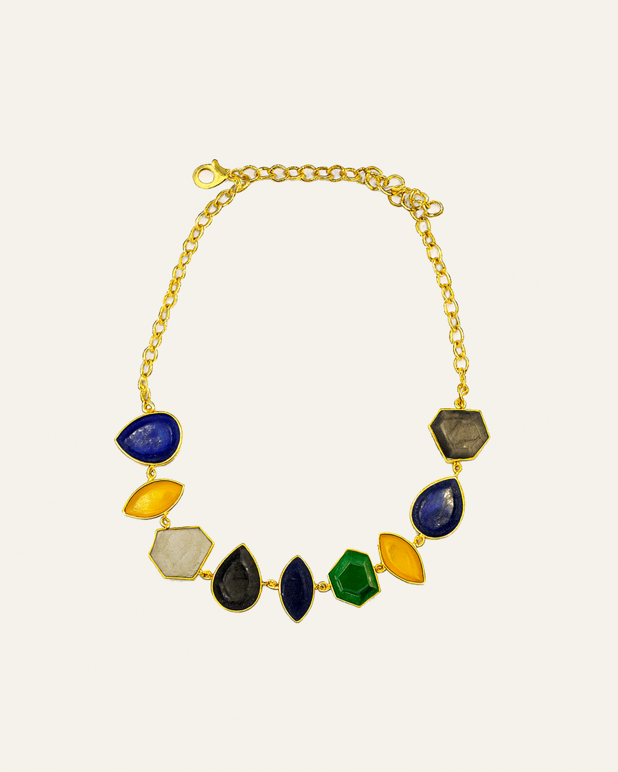 Collar Nahara Dorado Multicolor