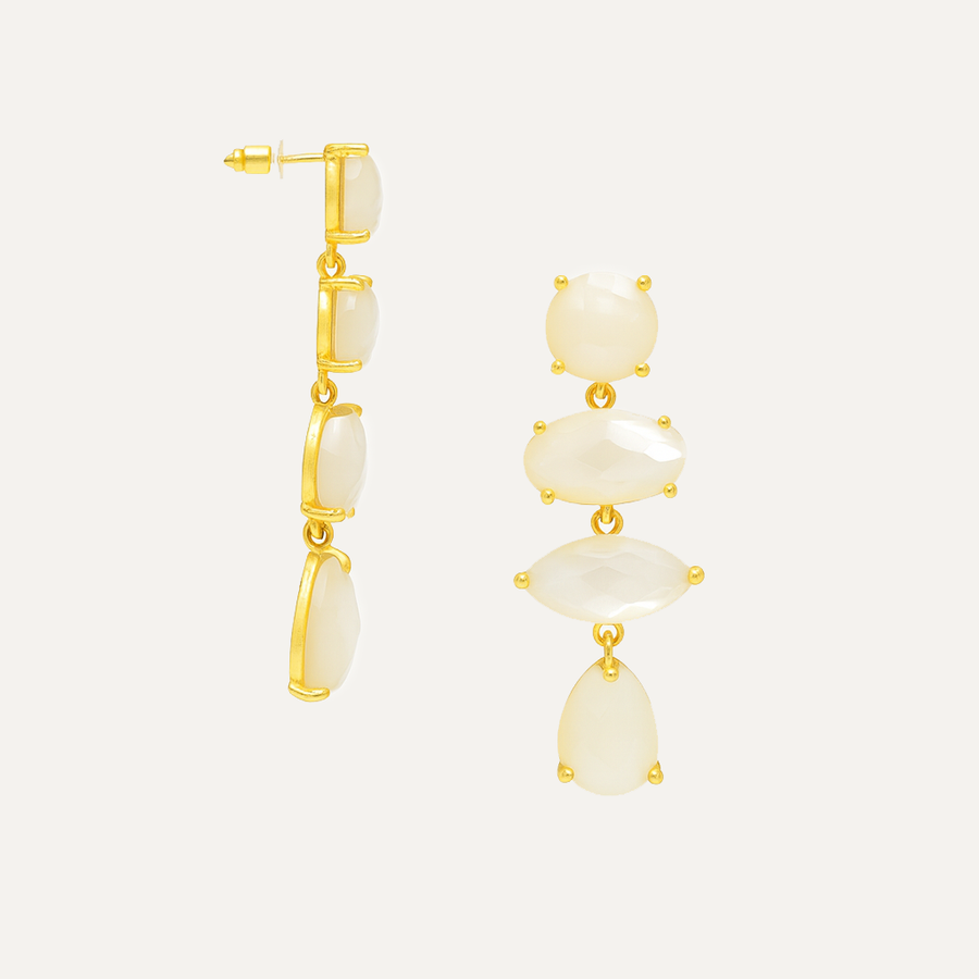 Pendientes Stones Nirvana Madre Perla