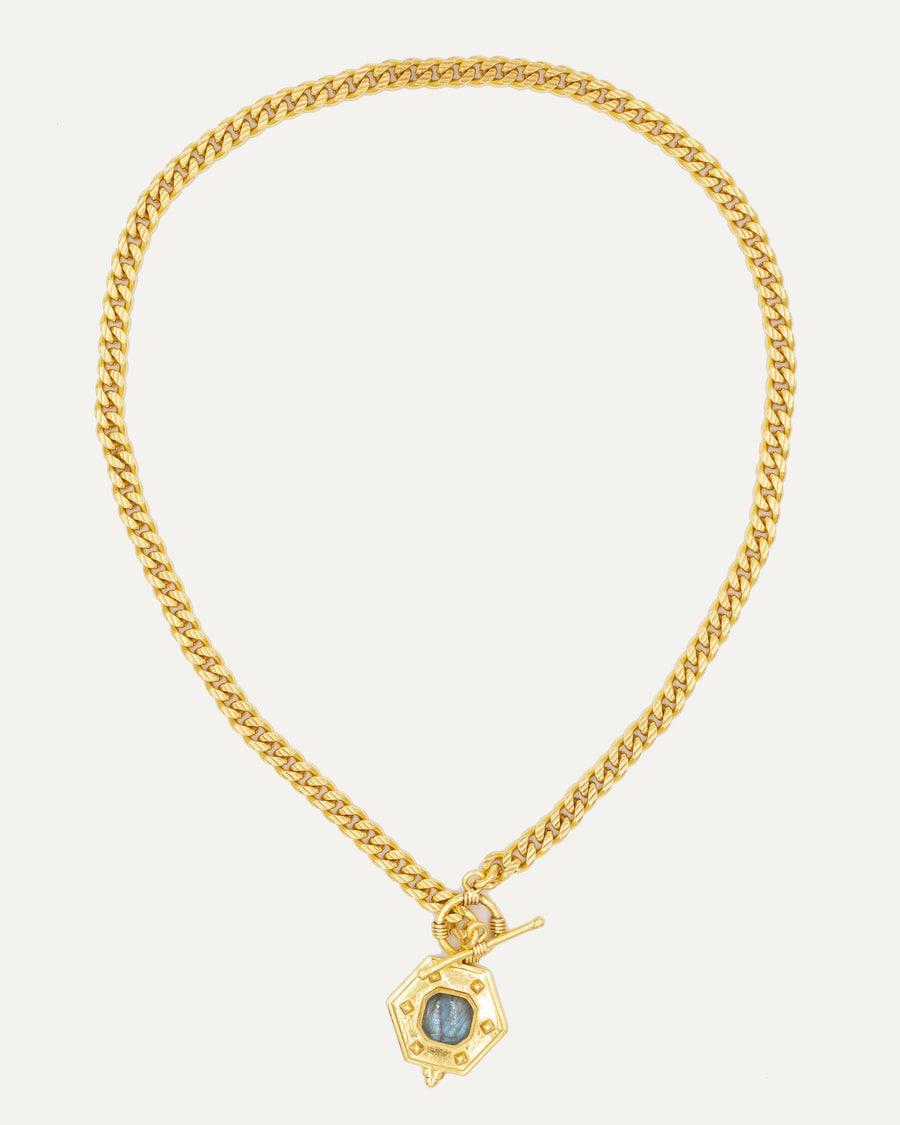 Colgante Nimai Dorado Labradorita