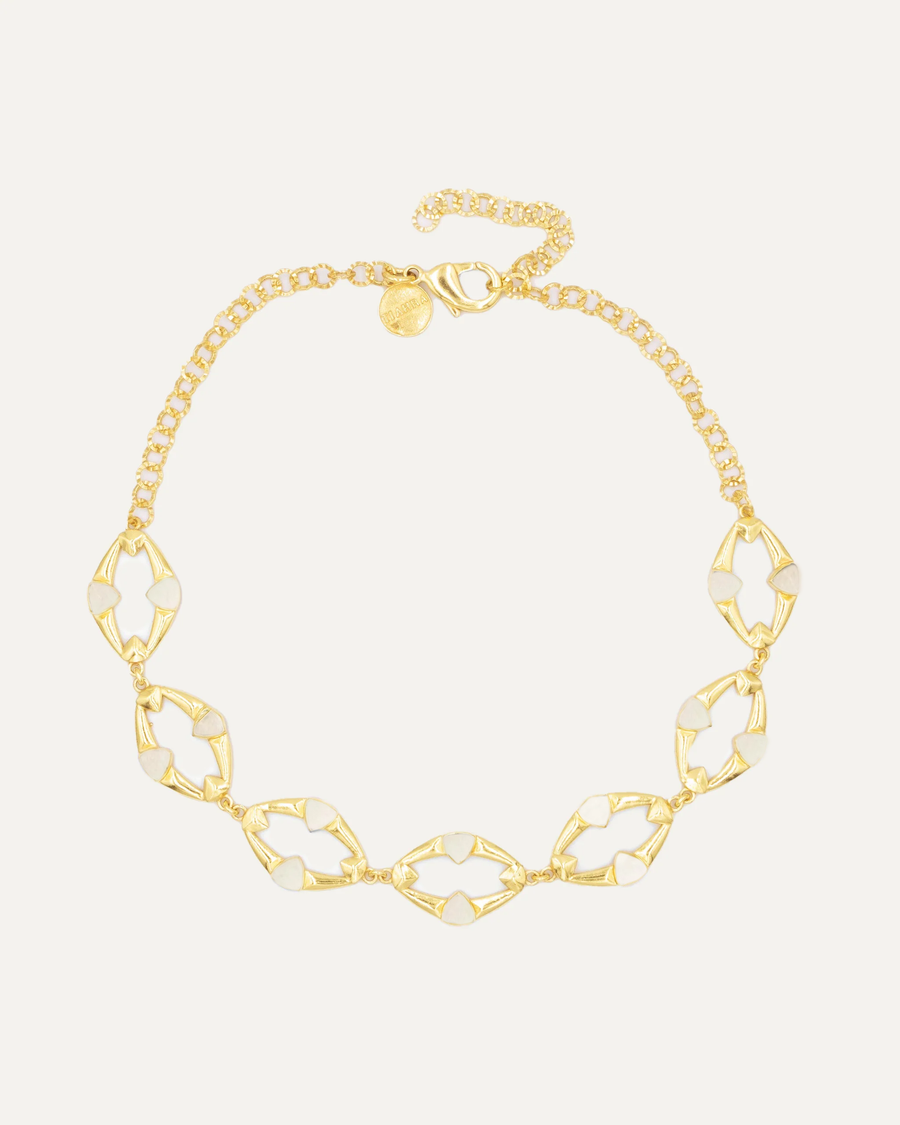 Collar Dahana Dorado Madre Perla