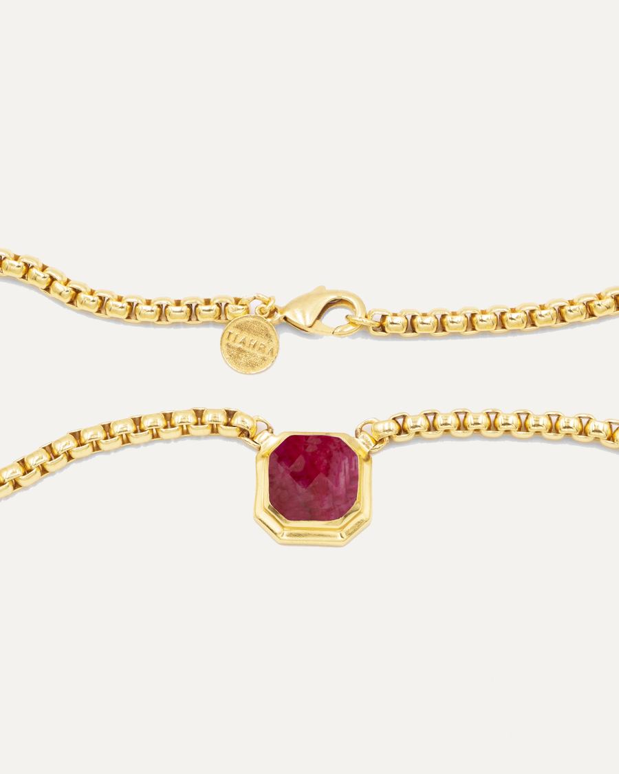 Collar Nayan Dorado Hatypara Roja