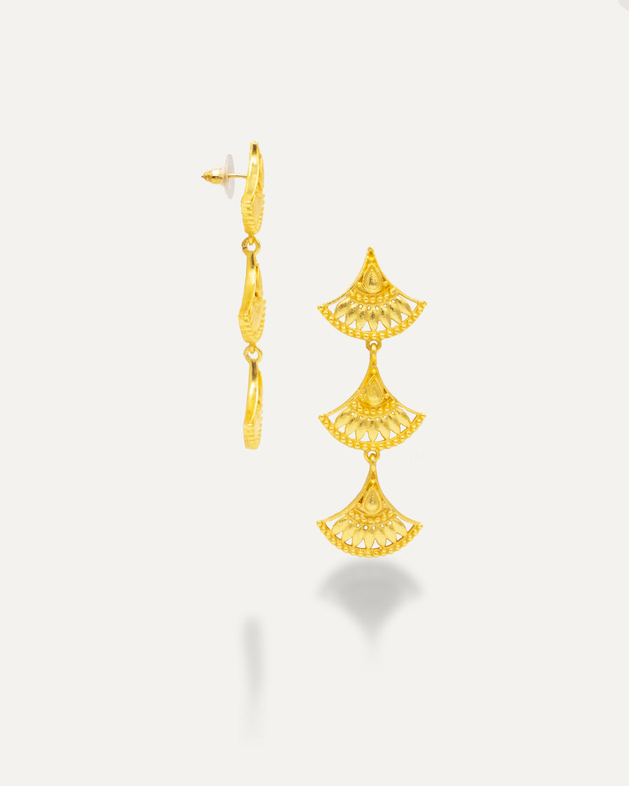Maya golden earrings