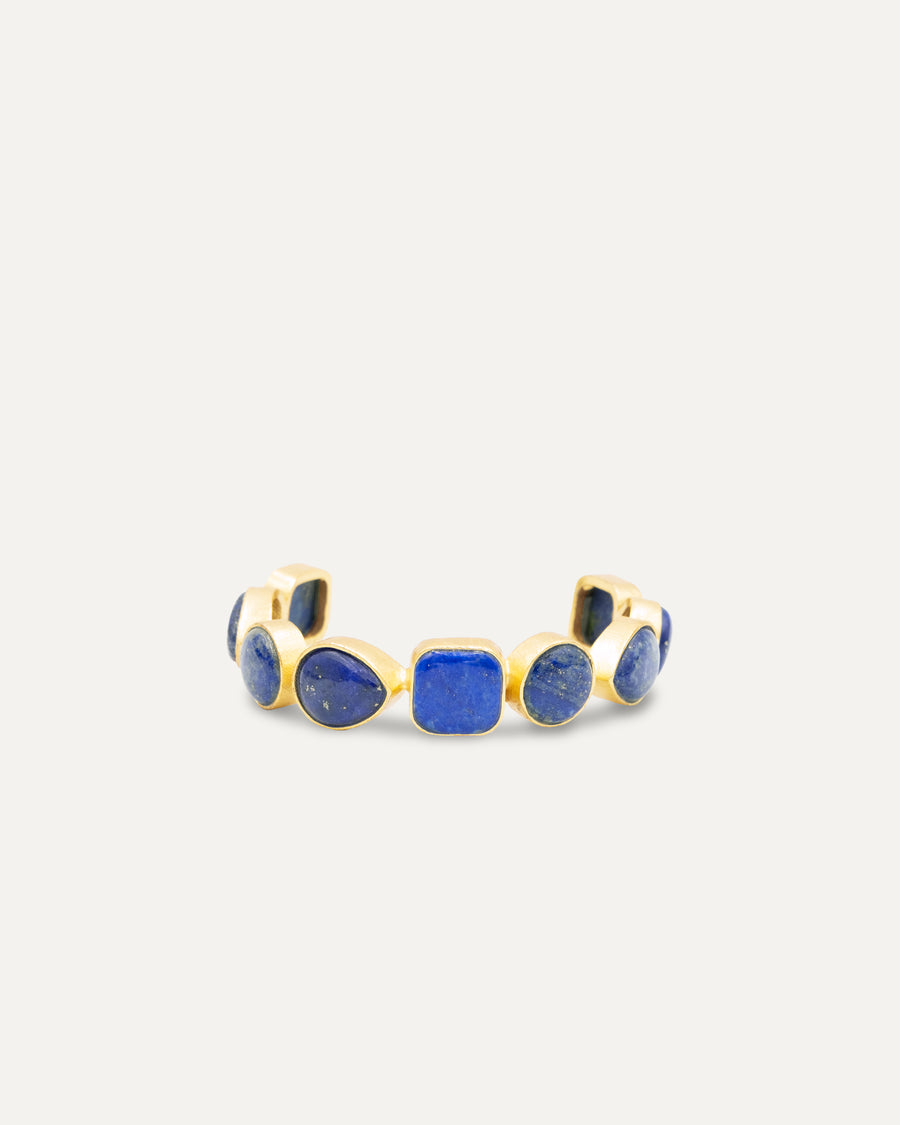 Brazalete Dorado Stunning Lapislazuli