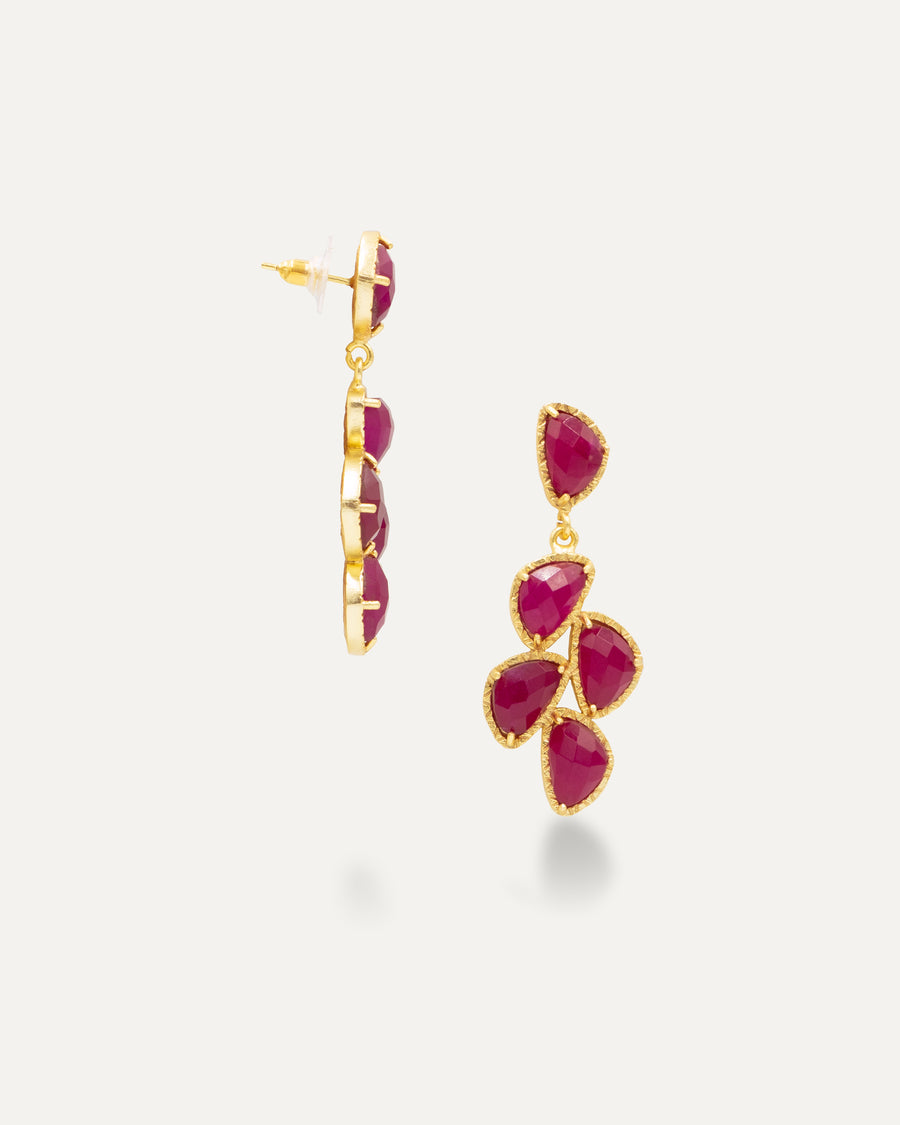 Pendientes Feel Elegante Hatypara Roja