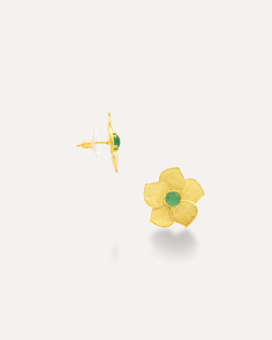 Pendientes Flor Everyday Onix Verde