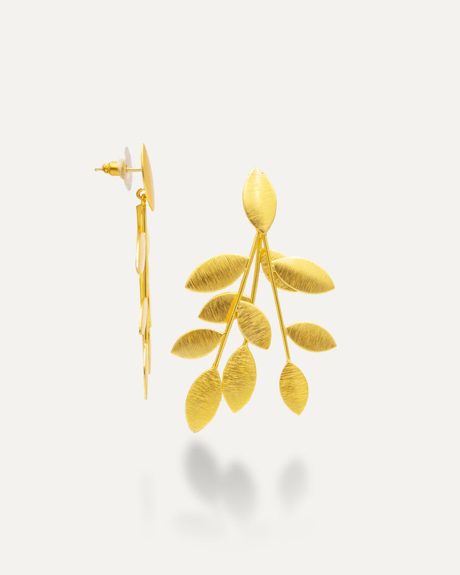 Pendientes Dorados Flor