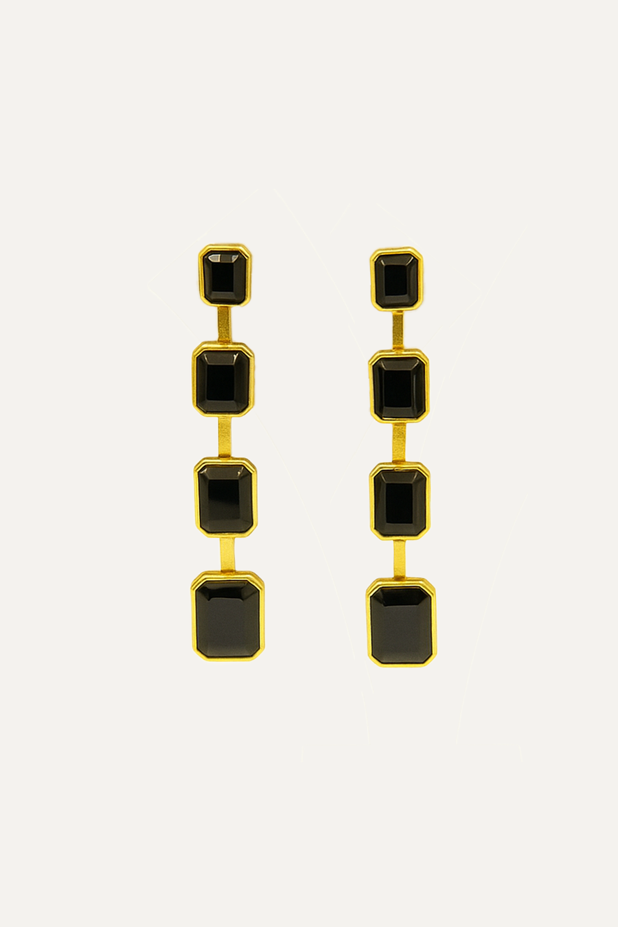 Pendiente Lady Dee Ónix Negro