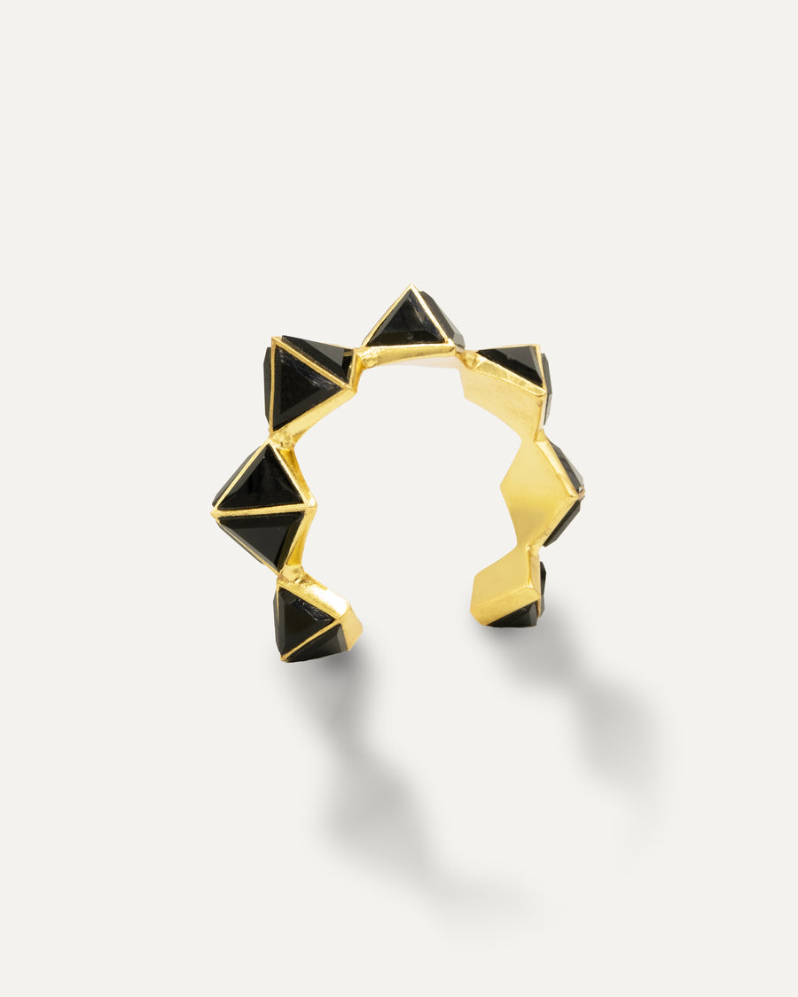 Gold Taru Black Onyx Bracelet