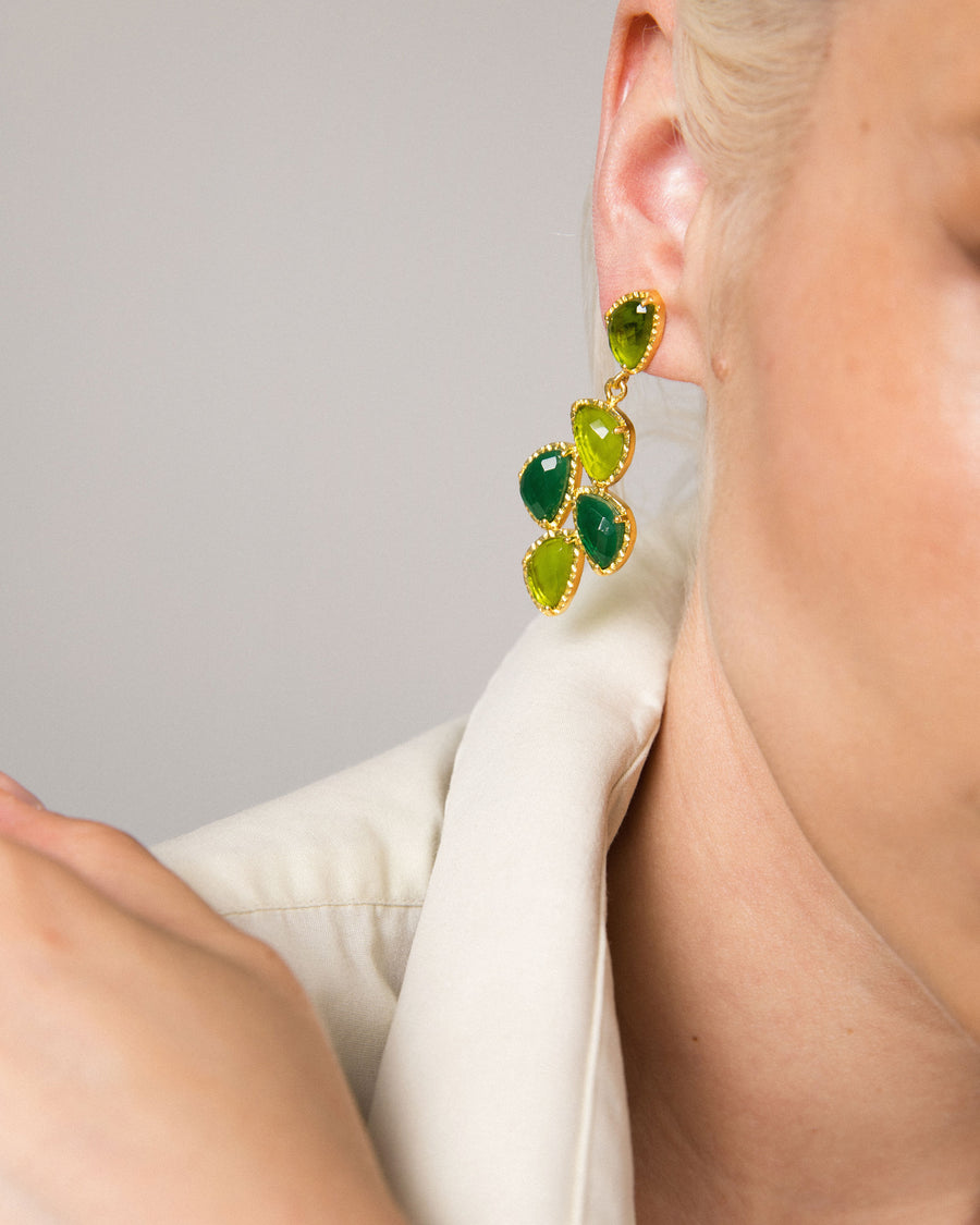 Elegant Green Feel Earrings