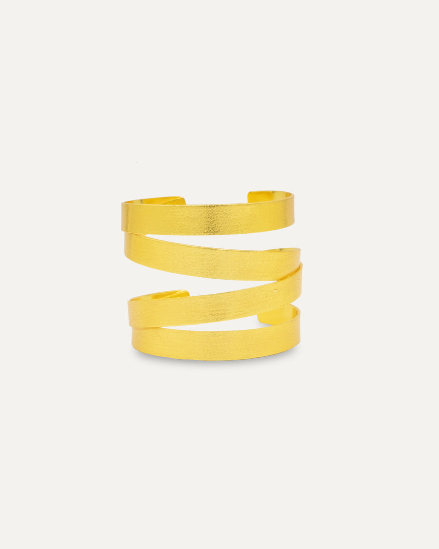 Priya Greek lines Gold bracelet