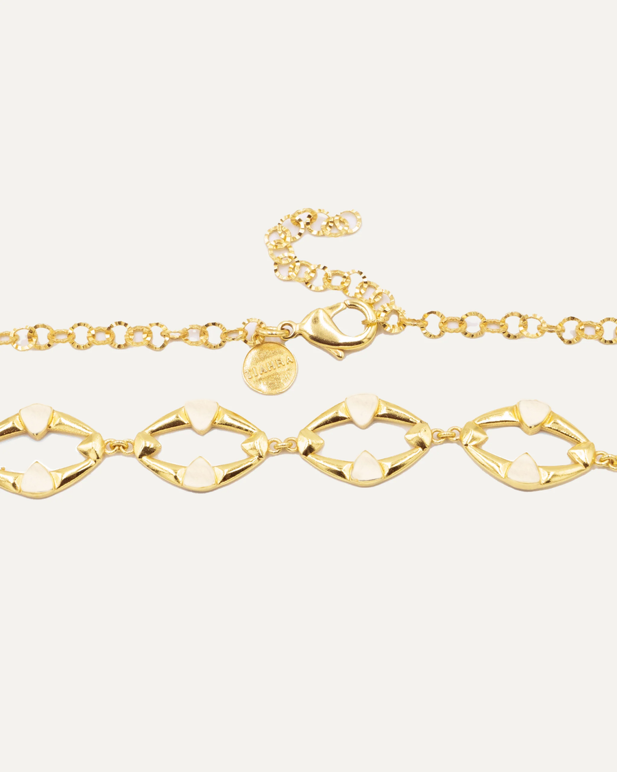 Collar Dahana Dorado Madre Perla